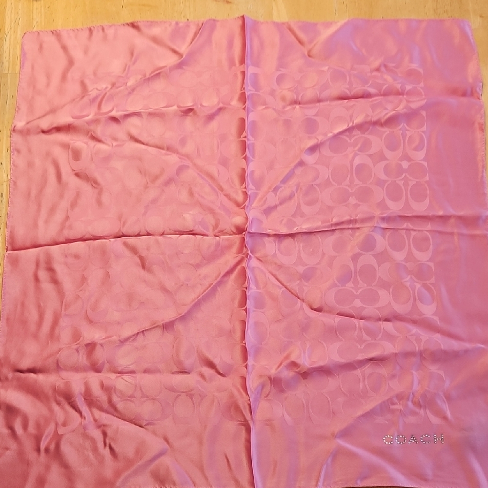 Coach Blush Silk Scarf